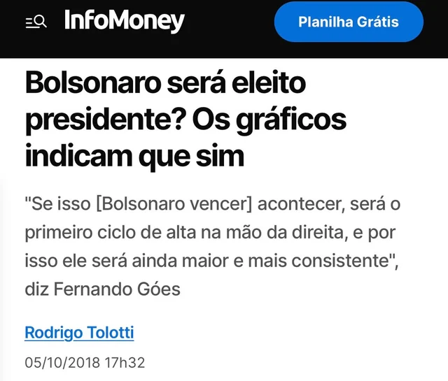 Reportagem de 2018 sobre a previsão do Fernando Góes